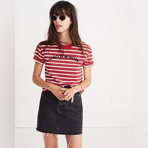 Striped Ciao For Now Tee
